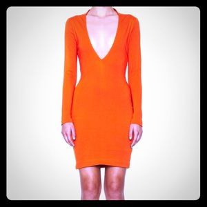 ASOS AQ/AQ Orange Bandstand MIDI Dress